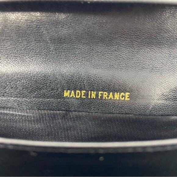 Chanel Vintage Black Lambskin CC Long Wallet – 90s, Authentic, Made In France - Picture 9 of 9